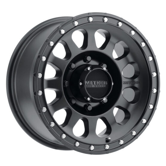 MR315 17x8.5 0mm Offset 8x6.5 130.81mm CB Matte Black Wheel - Image 2
