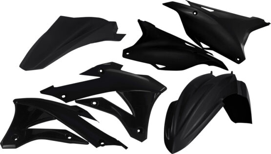 Acerbis Black Plastic Kit 14pc Fits 14-21 Kawasaki KX85 KX100
