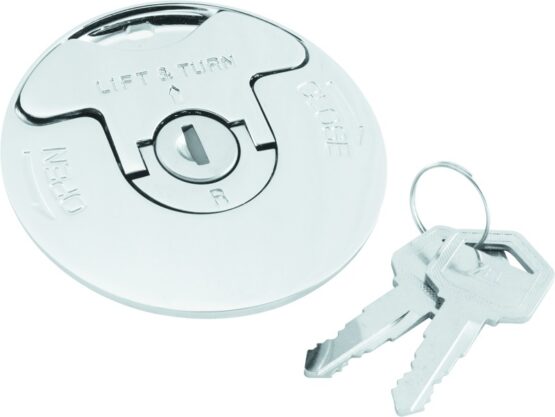 Bikers Choice Locking Flush Gas Cap Chrome Custom Application