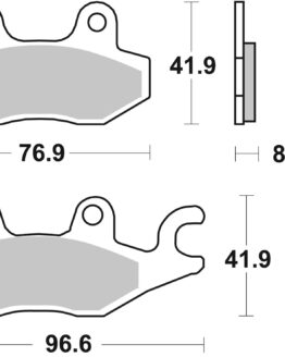 Brembo Front Sintered Brake Pads 07YA22SA For 08-17 Ninja 250