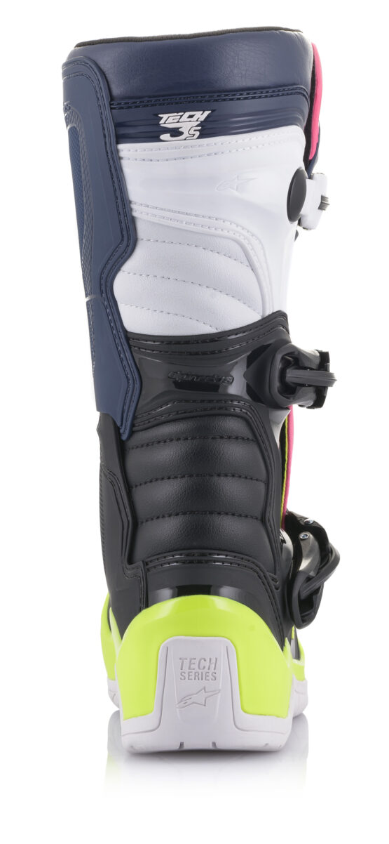 Youth Tech 3S Boots Black/Dark Blue/Neon Pink US Y-01 - Image 2