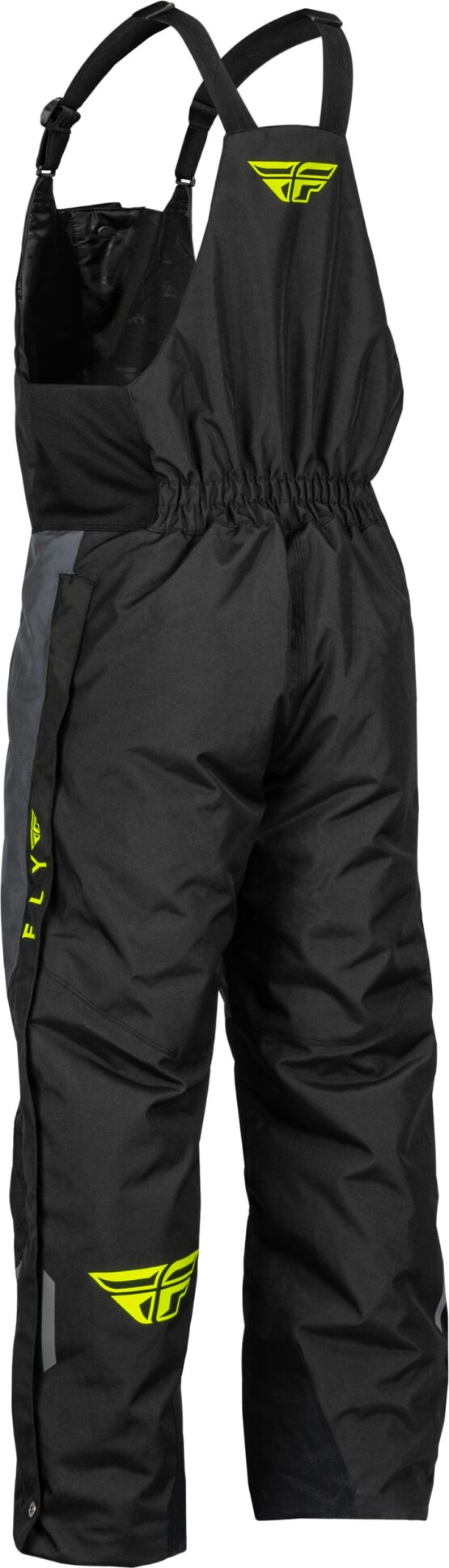Fly Racing Outpost Bib Black/Grey/Hi-Vis XL Snow Pants - Image 2