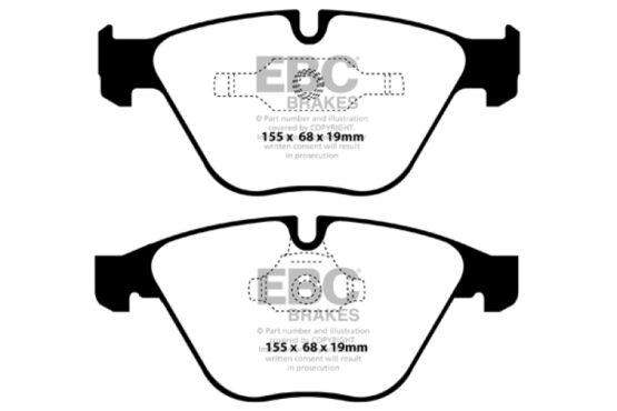 Bluestuff Front Brake Pads Semi-Metallic Fits 06-12 BMW 335i 3.0T E90/E92/E93 - Image 2
