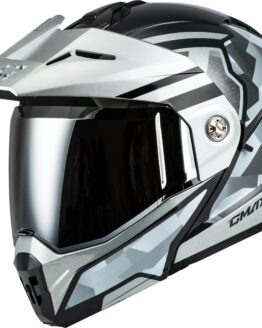 GMAX MD-74 Striker Modular Helmet Silver/Blue Metallic 2X-Large