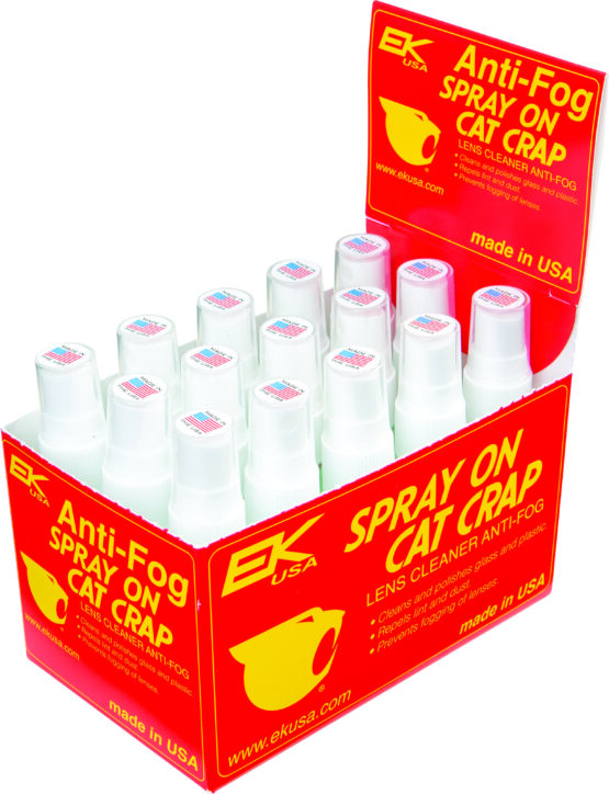 Cat Crap Anti-Fog Lens Cleaner Spray 1oz 15 Pack Display