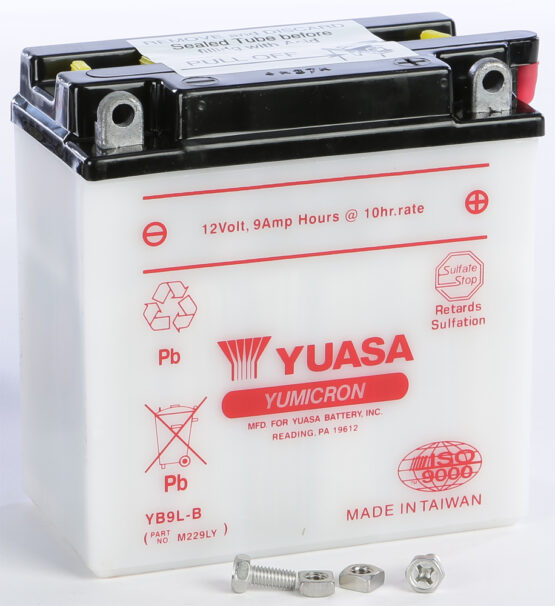 Yuasa YB9L-B Yumicron 12V Conventional Battery - Image 2