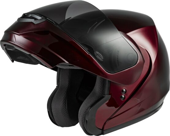 GMAX MD-04 Modular Helmet Wine Red Medium - Image 3