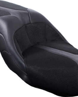 Danny Gray TourIST 2-Up Air Seat Black Leather Fits 06-10 Harley Dyna