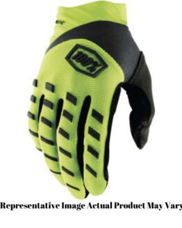 100% Youth Airmatic Gloves Flo. Yellow YXL