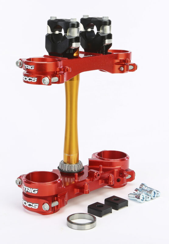 ROCS Triple Clamp 22mm Red