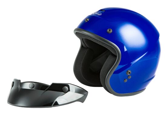 GMAX Youth OF-2Y Open Face Helmet Blue Gloss YM - Image 2