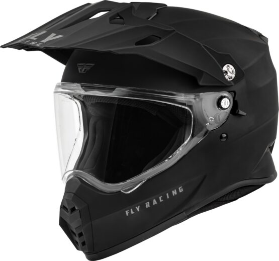 Fly Racing Trekker Solid Helmet Matte Black Medium