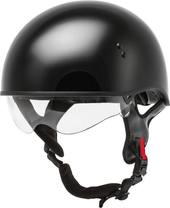 GMAX HH-65 Naked Half Helmet Black Medium - Image 2