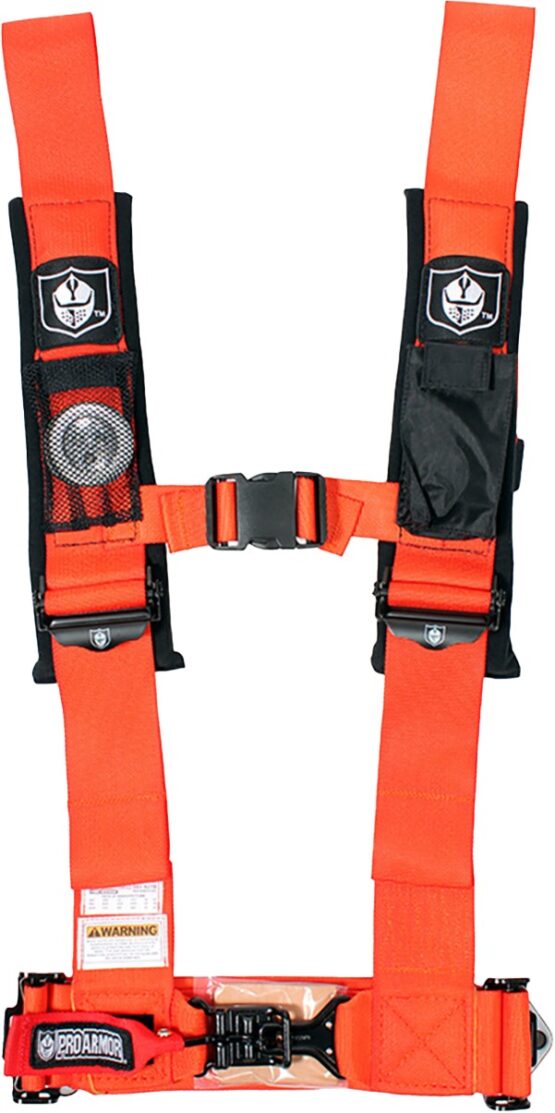 Pro Armor 5 Point Harness 3 Inch Pads Orange