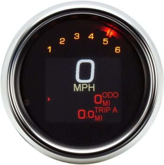 Dakota Digital MLX Series 3-3/8" Chrome Speed/Tach Gauge