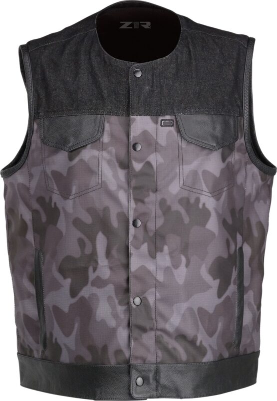 Z1R Nightfire Camo Vest Black/Gray Large Men's