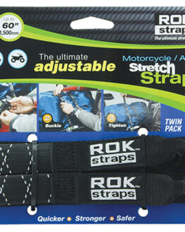 ROK Straps Heavy Duty Stretch Strap 60 Inch Black/Reflective