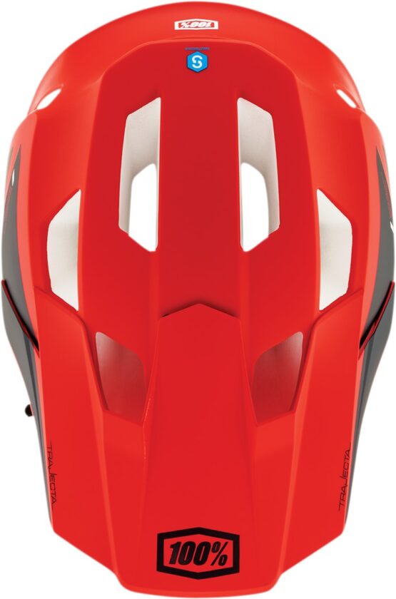 100% Trajecta Fidlock Cargo Full Face Bicycle Helmet Matte Red M - Image 2