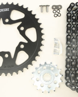 V3 Chain & Sprocket Kit Black RX Chain 520 16/42 Black Steel