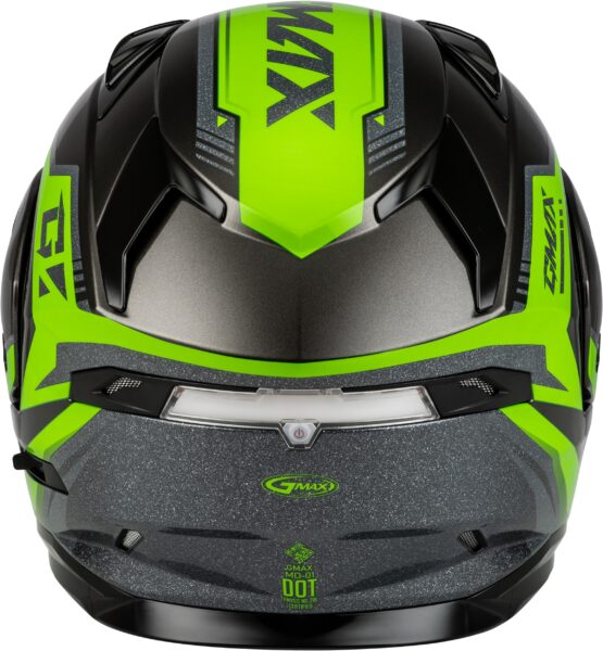 GMAX MD-01 Volta Modular Helmet Black/Silver/Green XL - Image 2