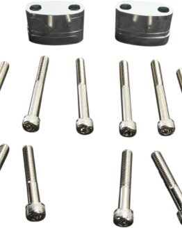 EMGO Aluminum Handlebar Riser Kit 7/8 in Polished