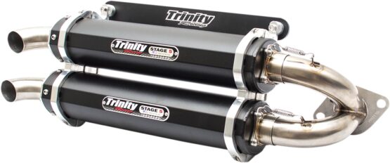 Stage 5 Slip On Exhaust - Dual Black Mufflers - Image 3