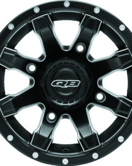 QuadBoss Grinder Wheel 14x7 4+3 4/156 with Center Cap Black