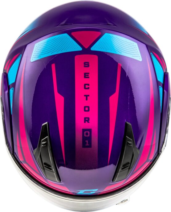 GMAX MD-04 Sector Modular Helmet Violet/Pink Medium - Image 2