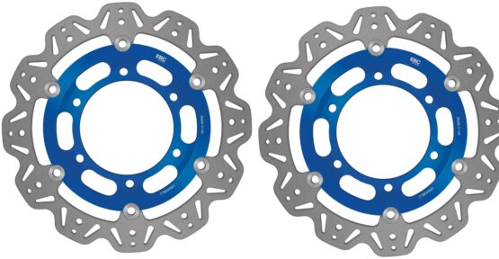 VEE Style Brake Rotors - Blue Center Front Set
