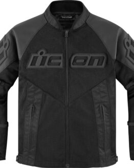 ICON Mesh AF Leather Jacket Men's M Black