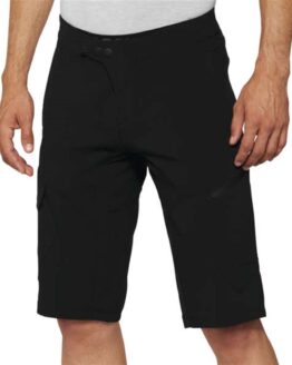 100% Ridecamp Men's Shorts with Liner Black Size 34