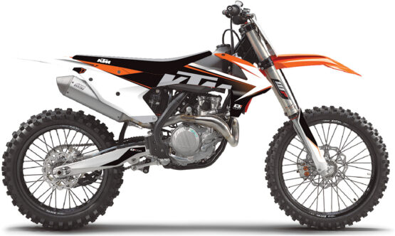 D'Cor Raceline Graphics Kit Complete White Fits 16-18 KTM 125-500 - Image 2