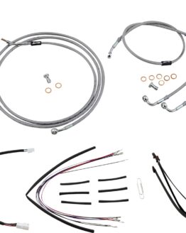 Extended Stainless Control Cable Kit For 14in Gorila / 19in Louie B Bar