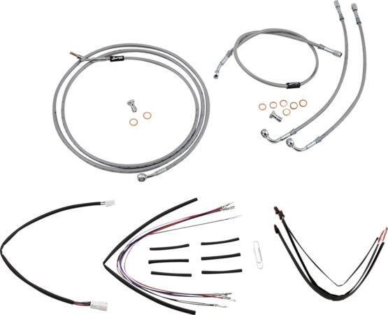 Extended Stainless Control Cable Kit For 14in Gorila / 19in Louie B Bar