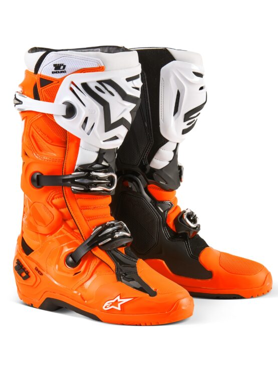 Alpinestars Tech 10 Enduro Boots Orange/Black/White US 12