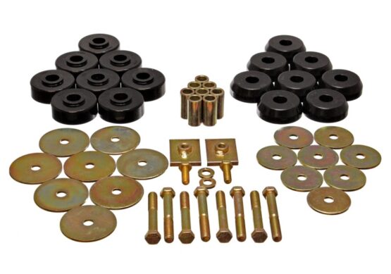 Body Mount Set Black Performance Polyurethane