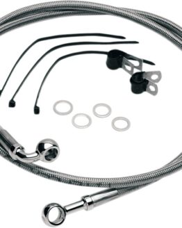Drag Specialties Stainless Steel Front Brake Line Kit For Harley FXDWG FXSTC FXST