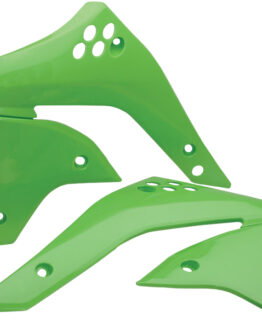 Acerbis Radiator Shrouds Green Plastic 2pc Fits 06-08 Kawasaki KX450F