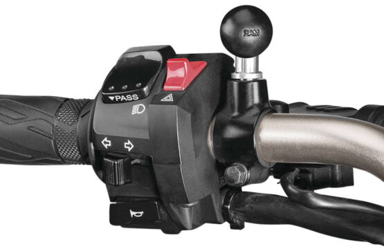 Male-Thread Mount Base with 1" Ball - M10 X 1.5 Thread - Image 3