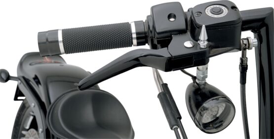 Drag Specialties Custom Lever Set Black Satin For Harley-Davidson - Image 2