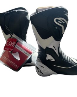 SMX-S Street Riding Boots Black/White US 6