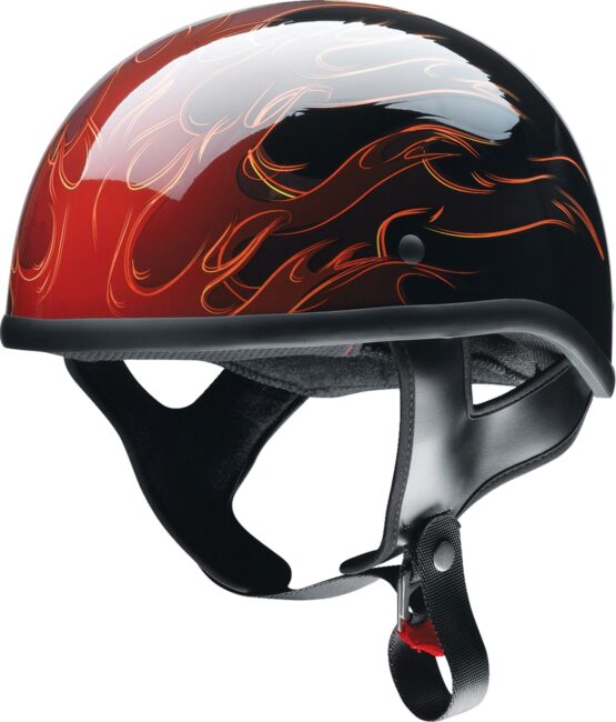 Z1R CC Beanie Hellfire Helmet - Medium, Red/Gloss/Black