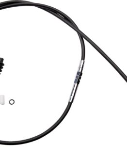 Drag Specialties High-Efficiency Black Vinyl Clutch Cable +10in For Harley-Davidson
