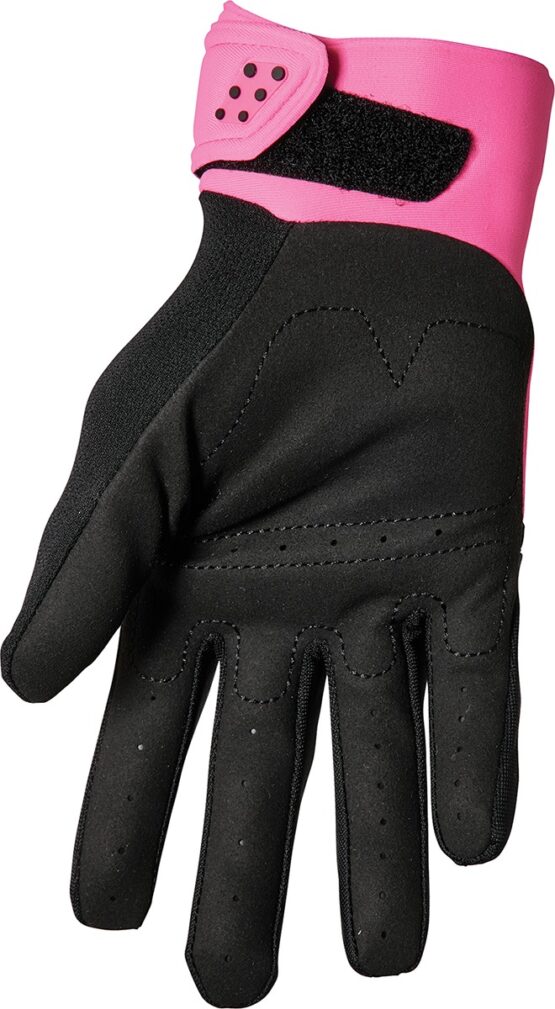 Thor Women's Spectrum Gloves Small Black/Fluorescent Pink - Image 2