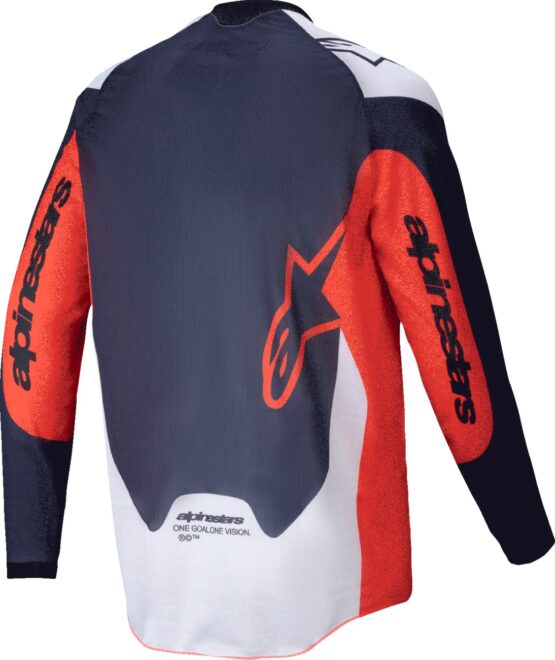 Alpinestars Pro-Dura Jersey Navy/Orange/White XL Men's - Image 2