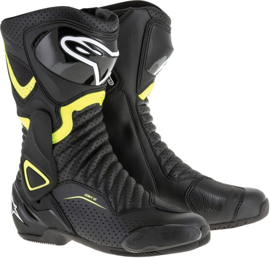 SMX-6v2 Vented Street Riding Boots Black/Yellow US 3.5