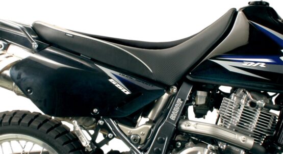Sargent World Sport CarbonFX Low Solo Seat Black/White Fits DR650