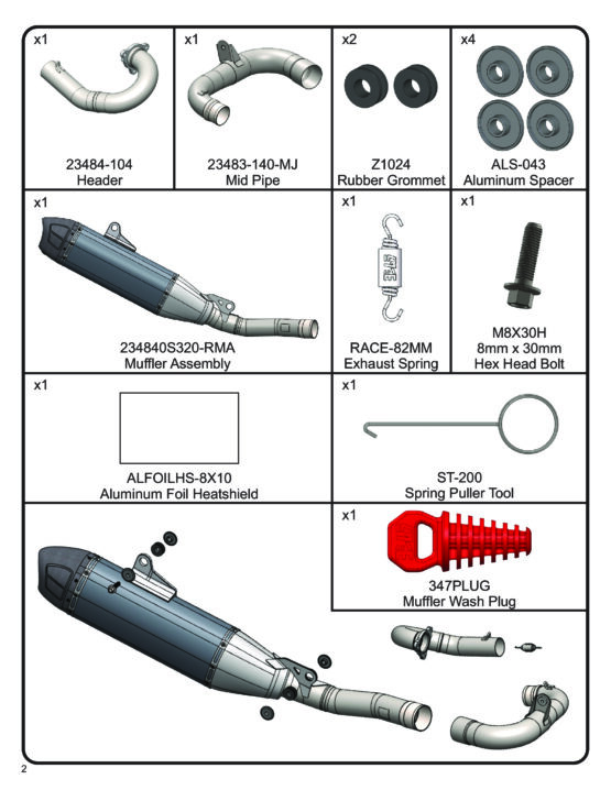 Yoshimura RS-12 Full Exhaust System For Yamaha YZ450F/FX 23-24 - Image 3