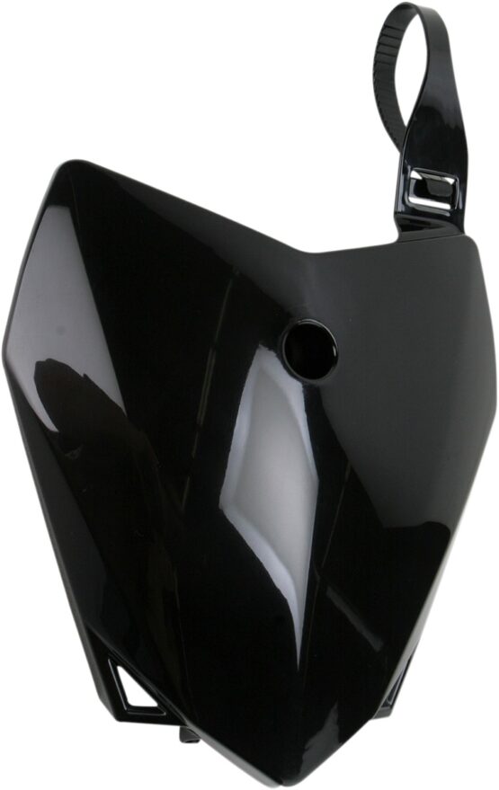 UFO Front Number Plate Black For Kawasaki KLX110