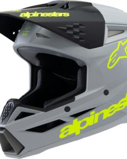 Alpinestars SM3 Youth Radium Helmet Gray/Blk/Ylw Fluo YL